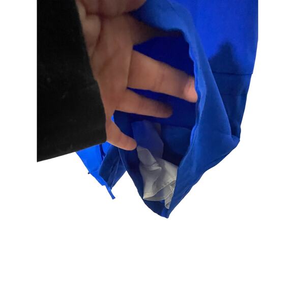 Amanda Uprichard Silk Royal Blue Preppy Cruise Vacation Bold Michaela Romper - Picture 4 of 8